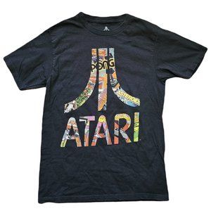 Atari Black Short Sleeve T-Shirt Men's Size Small